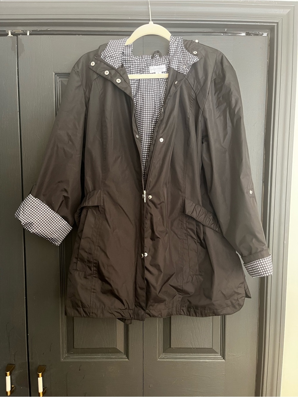 Susan Graver Waterproof Raincoat - Picture 2 of 6
